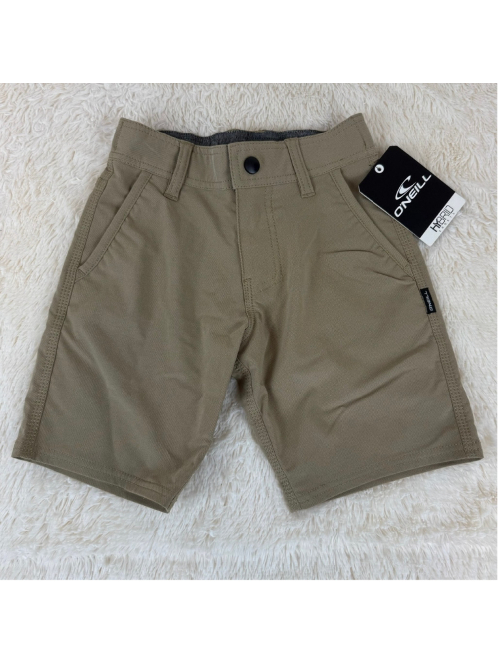 Boys O'Neill Stockton Hybrid khaki shorts NWT-4